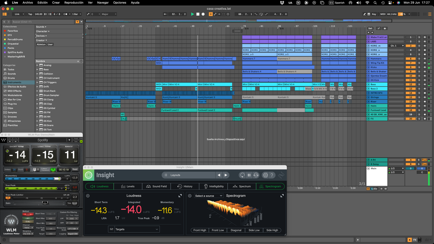 Producción Musical en Ableton Live (TBA)